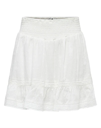 Only - ONLKatti Short Nederdel - Cloud Dancer